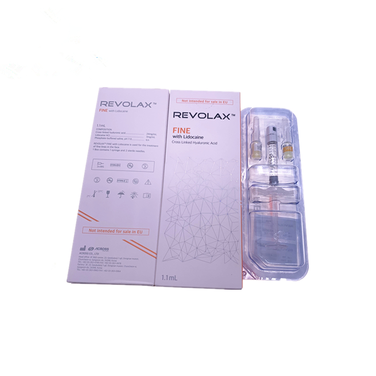 Revolax 1.1ml Fine line Cross Linked Hyaluronic Acid Dermal Filler Eye Shallow Wrinkles Removal