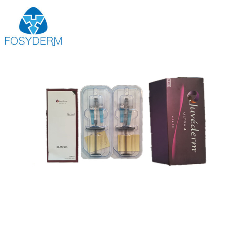 Juvederm Ultra 4 Cross Linked HA Dermal Filler For Nose And Deep Wrinkles With 2 * 1 Ml
