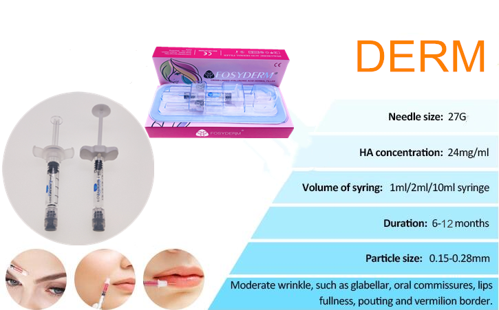 2 ml Lidocaine Painless Injectable Hyaluronic Acid Dermal Filler for Nasolabial Folds