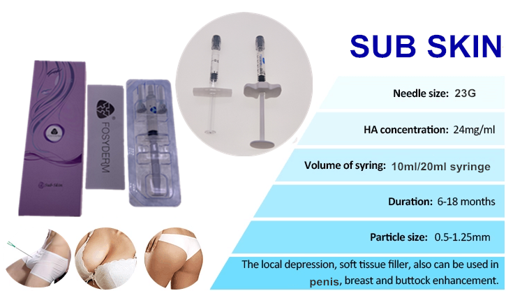 Body Enlargement Natural Cross Linked 10 ml Hyaluronic Acid Dermal Filler Injection