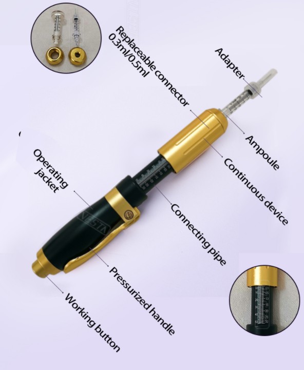 Using Hyaluron Pen To Inject Dermal Filler For Lips Enhancement
