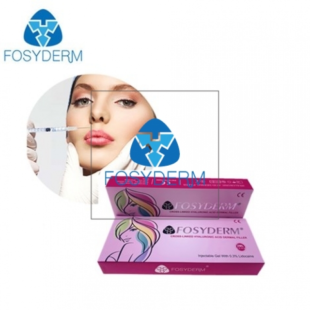 Fosyderm 2ml Derm HA Dermal Filler Hyaluronic Acid Injectable Gel Syringe Lip Fillers