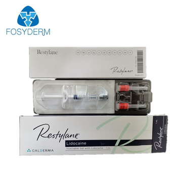 Restylane Lidociane 1ml Fine Lines HA Dermal Filler Facial Beauty Hyaluronic Acid With Lidociane 1ml